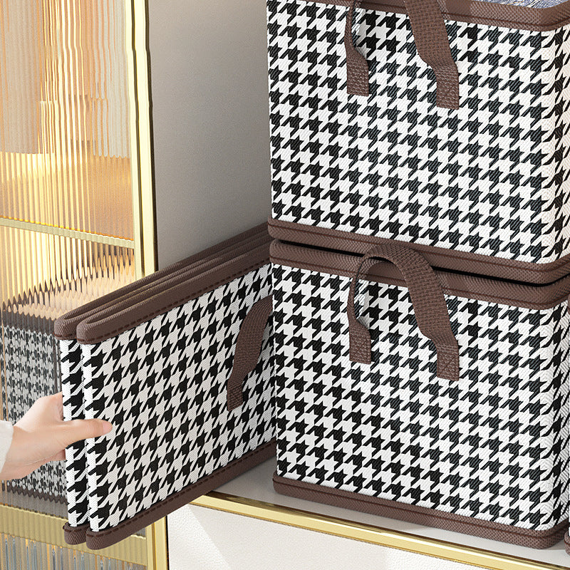 JJTZ 40 x 27 x 21cm Folding Cloth Organizer Pattern Design Washable Storage Box with PP Board JJTZ 40 x 27 x 21cm Folding Cloth Organizer Pattern Design Washable Storage Box with PP Board